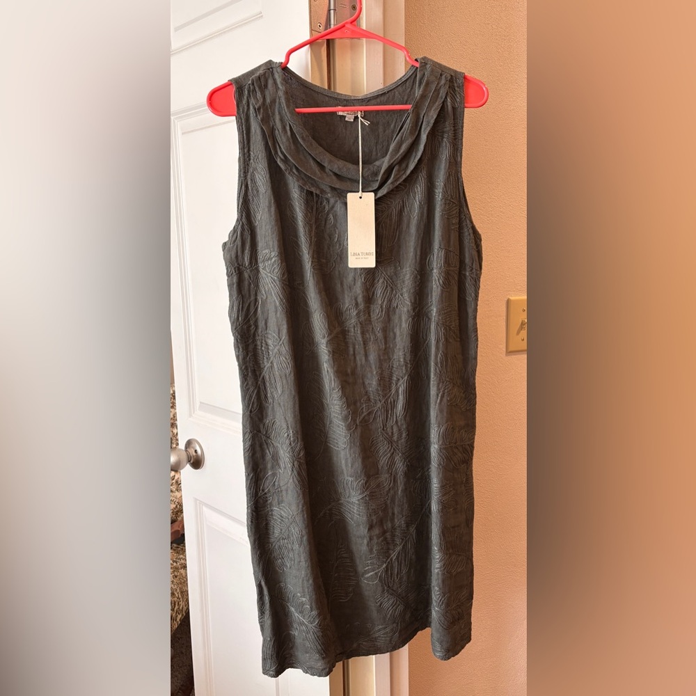 Dark Olive Sleeveless Dress